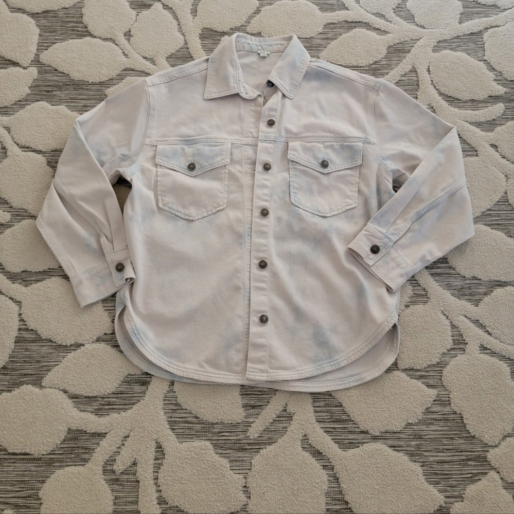 Aerie white denim jacket, Large